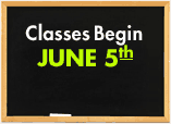 Classes Start June 5th. Apply Today!