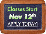Classes Begin November 12, 2006. Apply Today!