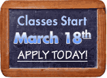 Classes Begin March 18, 2007. Apply Today!
