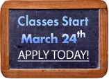 Classes Begin March 24, 2008. Apply Today!